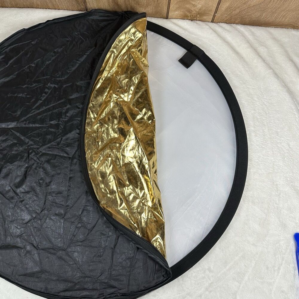 Etekcity 24” 5-in-1 Photography Reflector Light Diffuser Gold Silver White Black